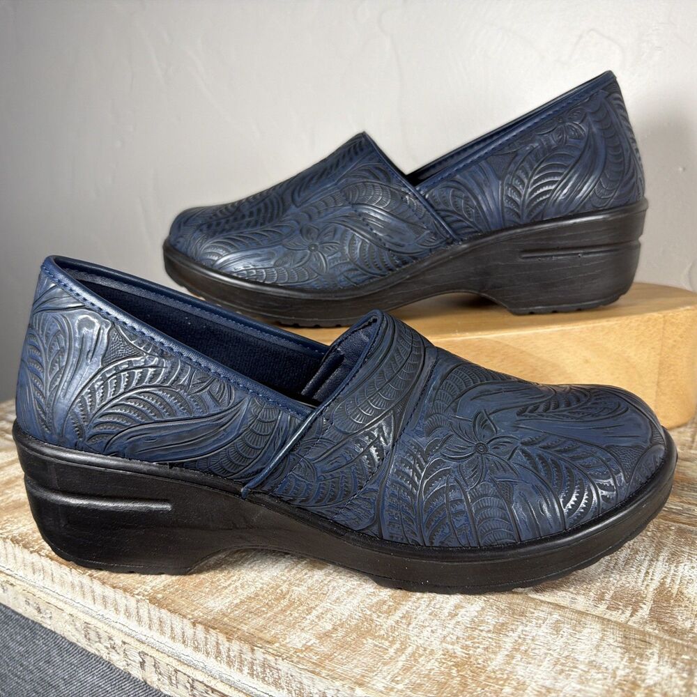 Easy Works By Easy Street Clogs Women’s Navy 9.5M NWOT